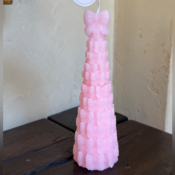 RARE Pink Bow Candle - Picture 1 of 4